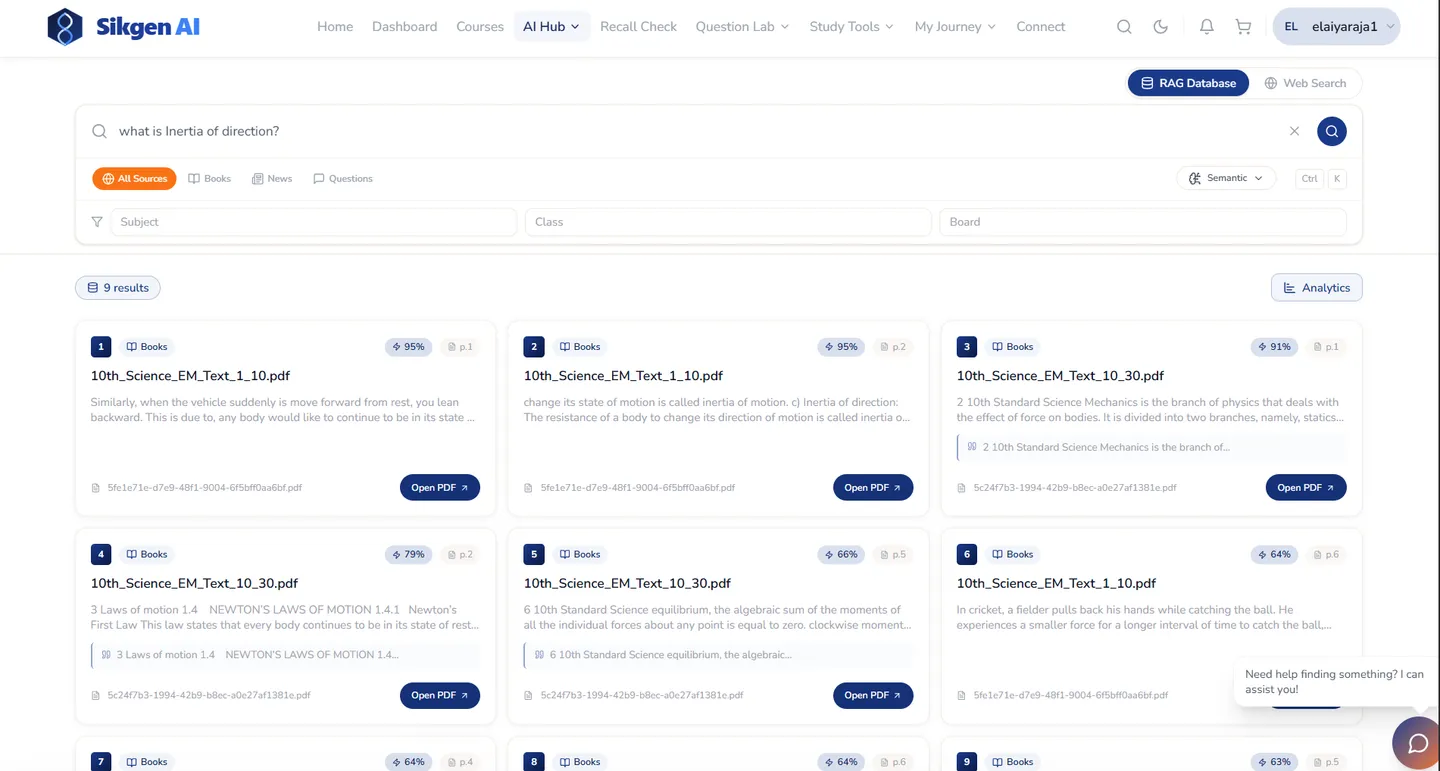 AI Tutor with Cited Answers screenshot 2